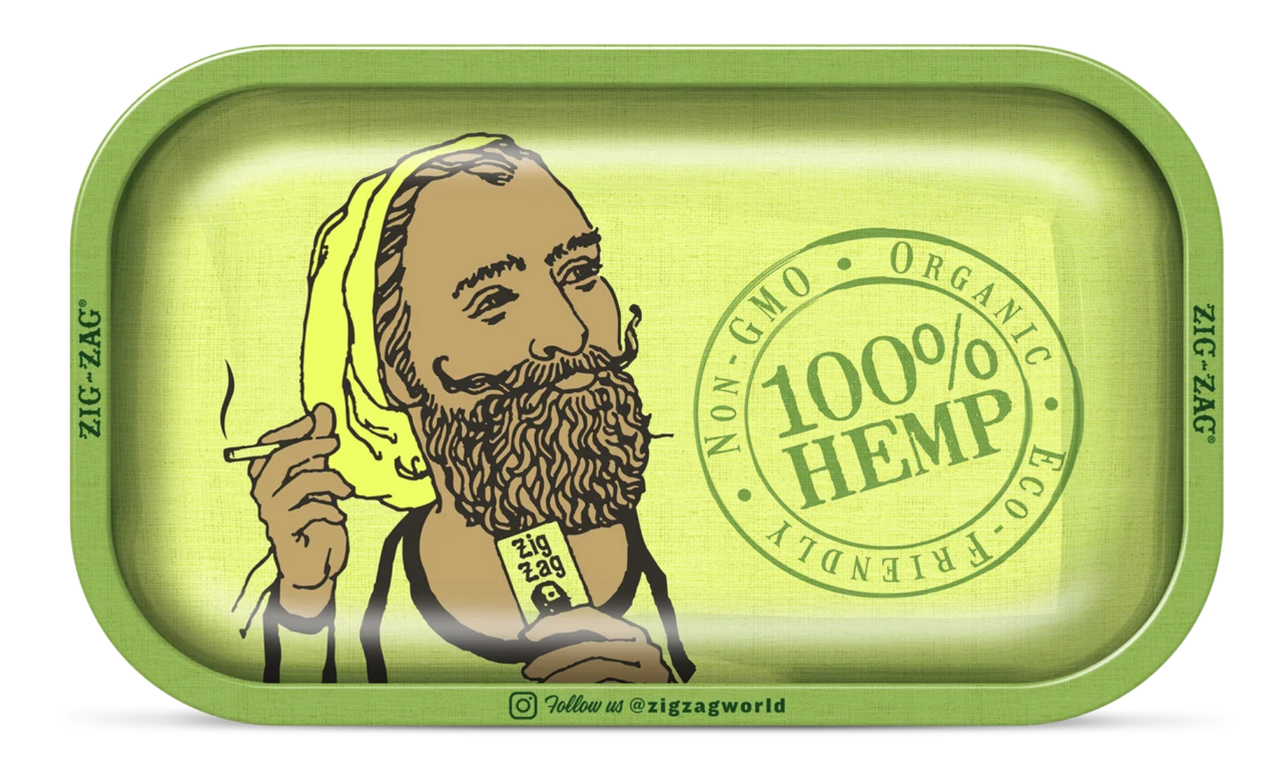 Photograph of product: Zig-Zag Hemp Rolling Tray (Small)