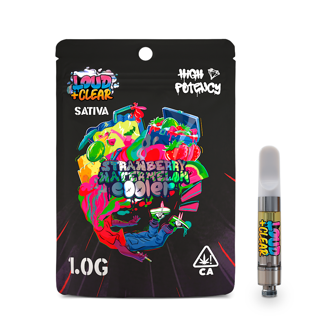 Photograph of product: Loud + Clear - 1g Cartridge - Strawberry Watermelon Cooler