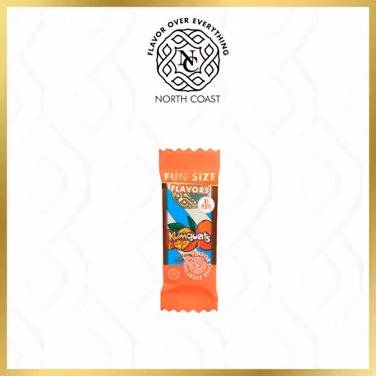 Photograph of product: North Coast | Disposable Vapor Cartridge | Live au chocolat Rosin | Kumquats | 0.15g