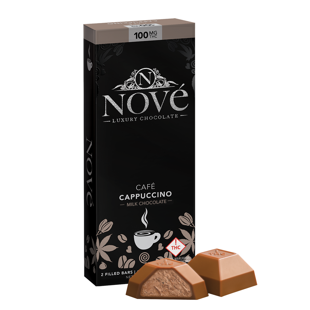 Photograph of product: Nove Cafe Cappuccino Milk Chocolate Bar