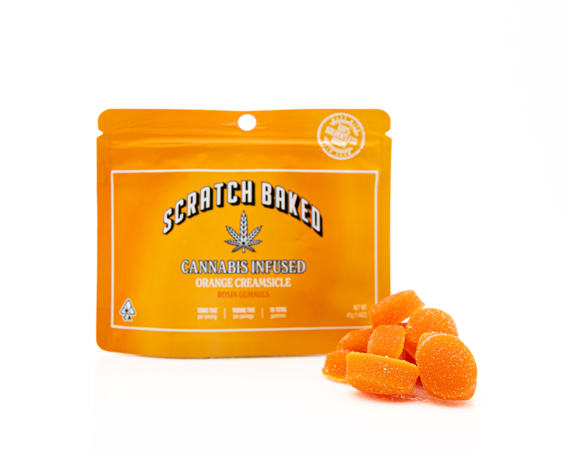 Photograph of product: ORANGE CREAMSICLE GUMMY