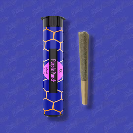 Photograph of product: Shatter House 1g Infused Pre Roll | Purple Punch | Oui'd