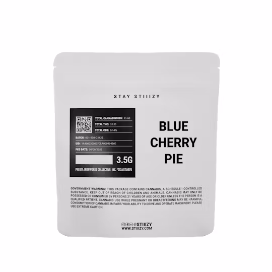Photograph of product: Blue Cherry Pie [H] | Grey Label Flower | STIIIZY - 3.5g