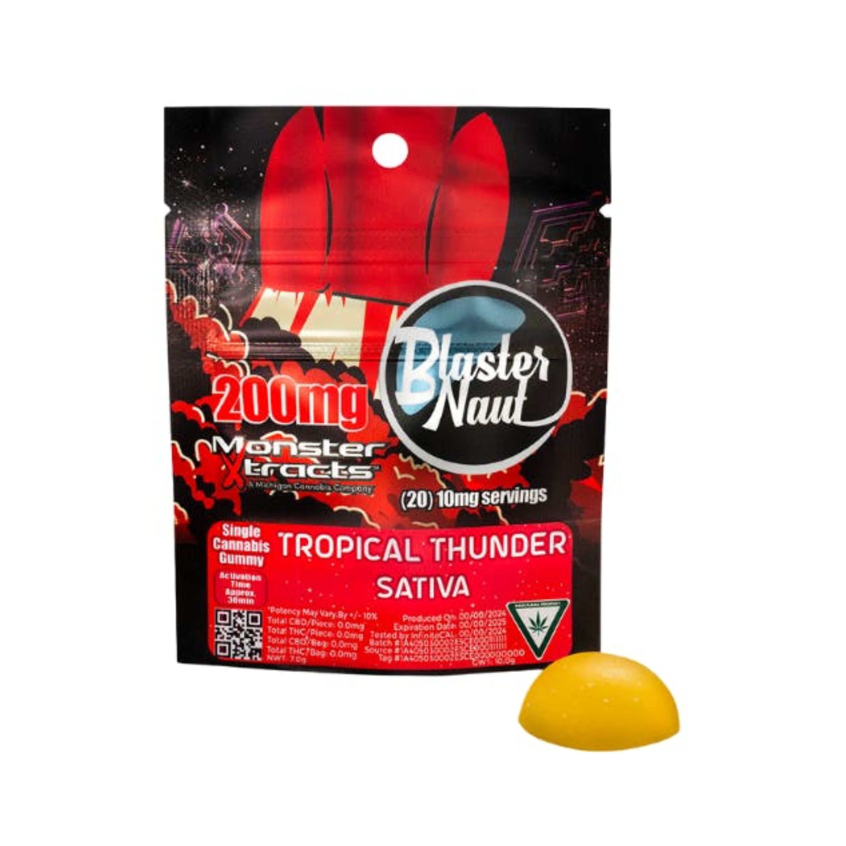 Photograph of product: BLASTERNAUT | Gummy | Tropical Thunder | 200mg