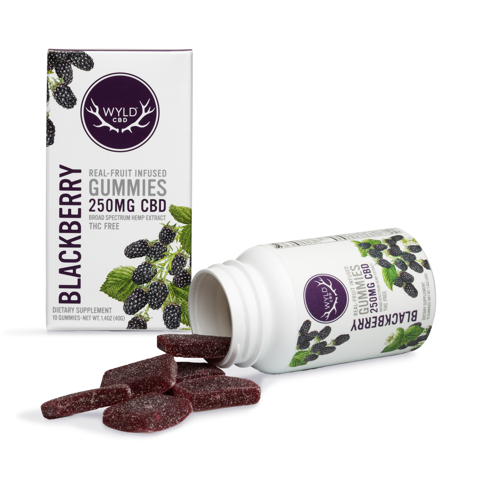 Photograph of product: Blackberry CBD Gummies | 10-pack