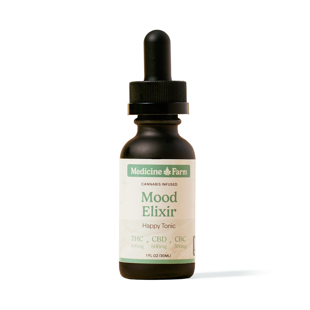 Photograph of product: Mood Elixir | 1oz | 3:2:1 | Alcohol-Free Tincture