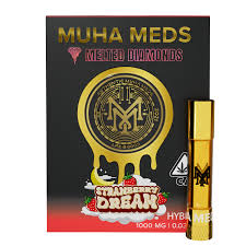 Photograph of product: Muha Meds Melted Diamond Cartridge Strawberry Dream
