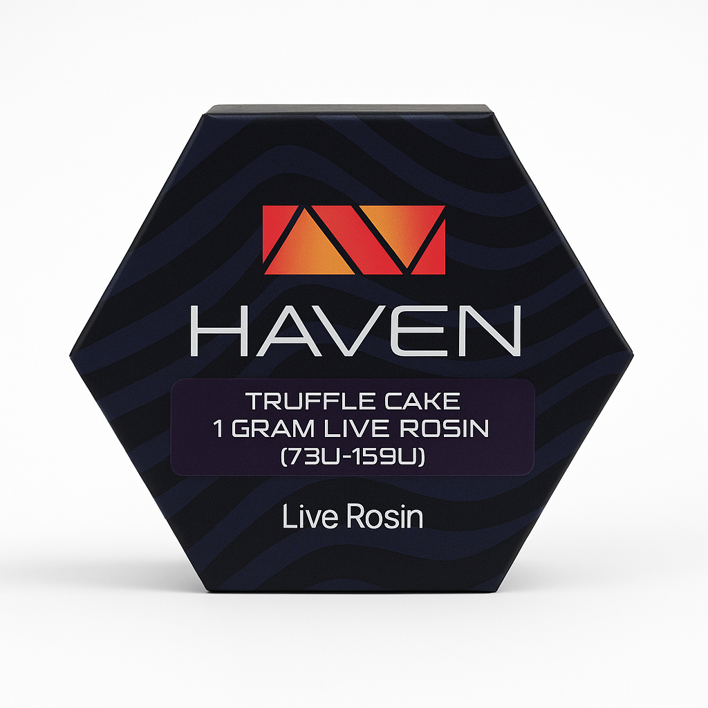 Photograph of product: HAVEN | Truffle Cake | Concentrate | Live Rosin Oui'd