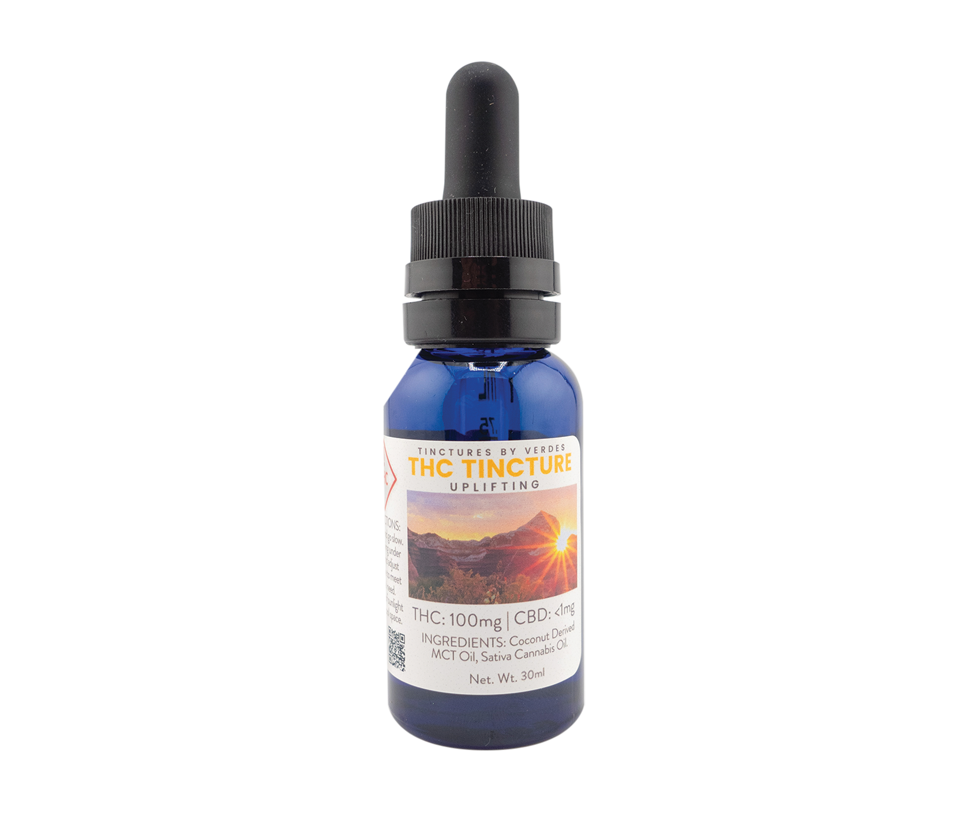 Photograph of product: Verdes | 30ml Tincture | Uplifting TH-oui 100mg