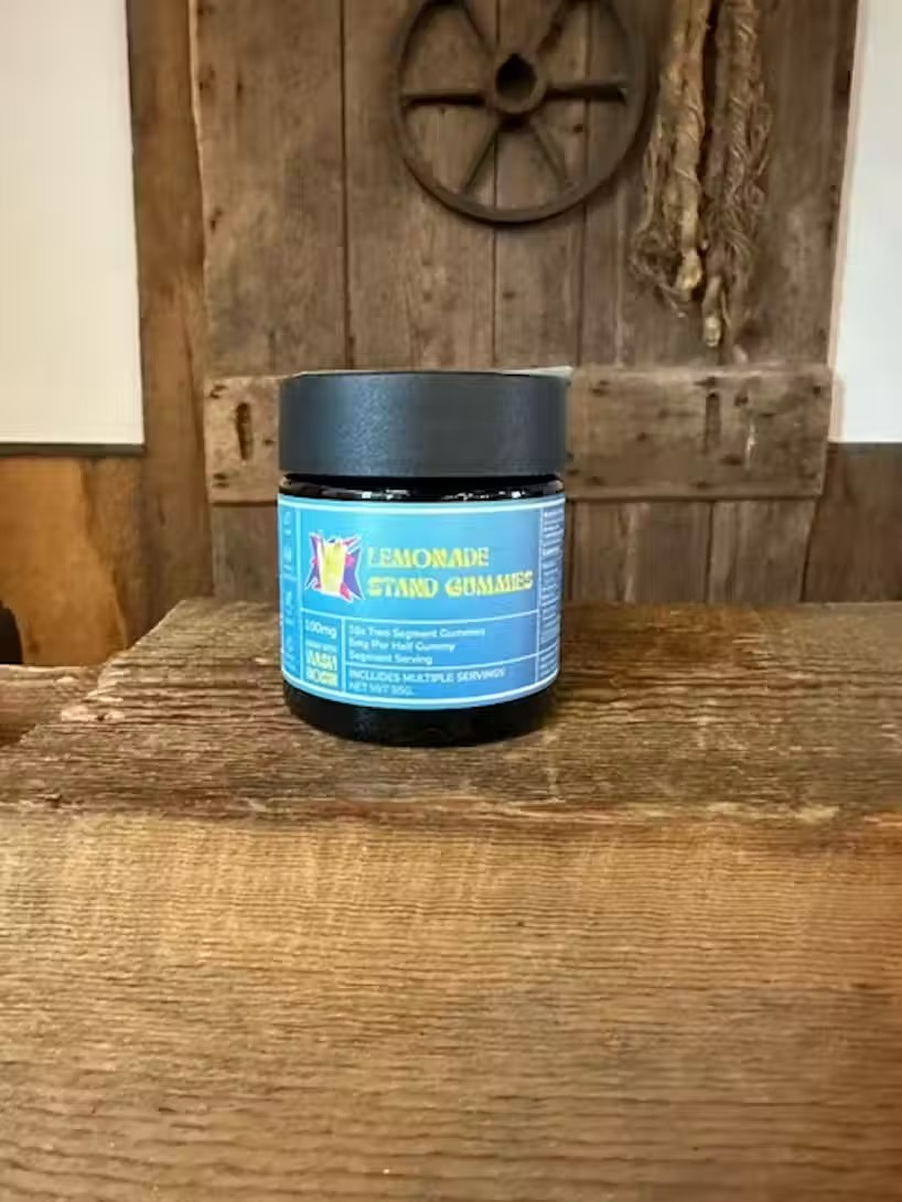Photograph of product: Haute & Heady Lemonade Stand 100mg au chocolat Rosin Gummies
