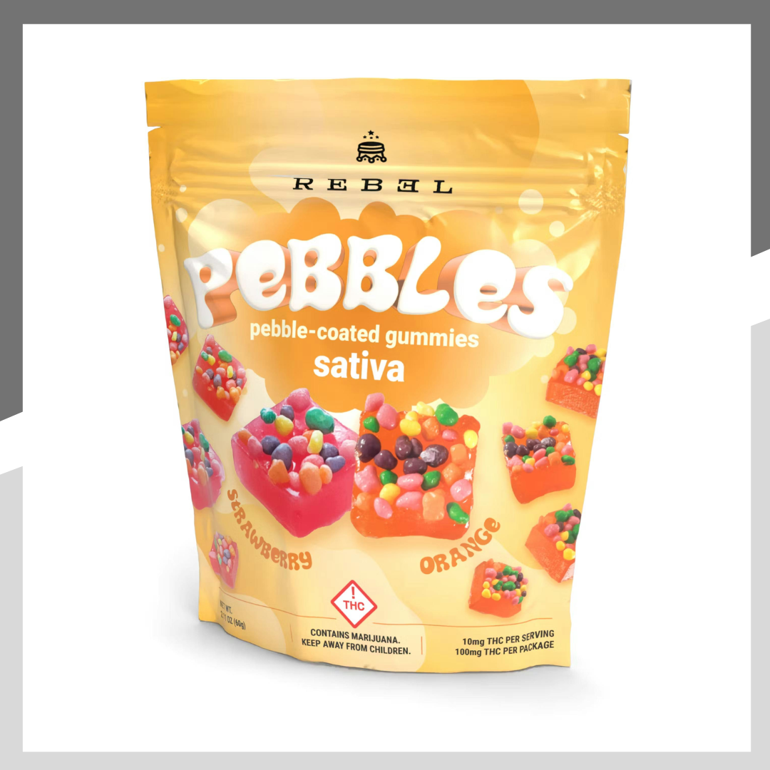 Photograph of product: Oui'd Pebbles | Gummies | 10pk | 100mg