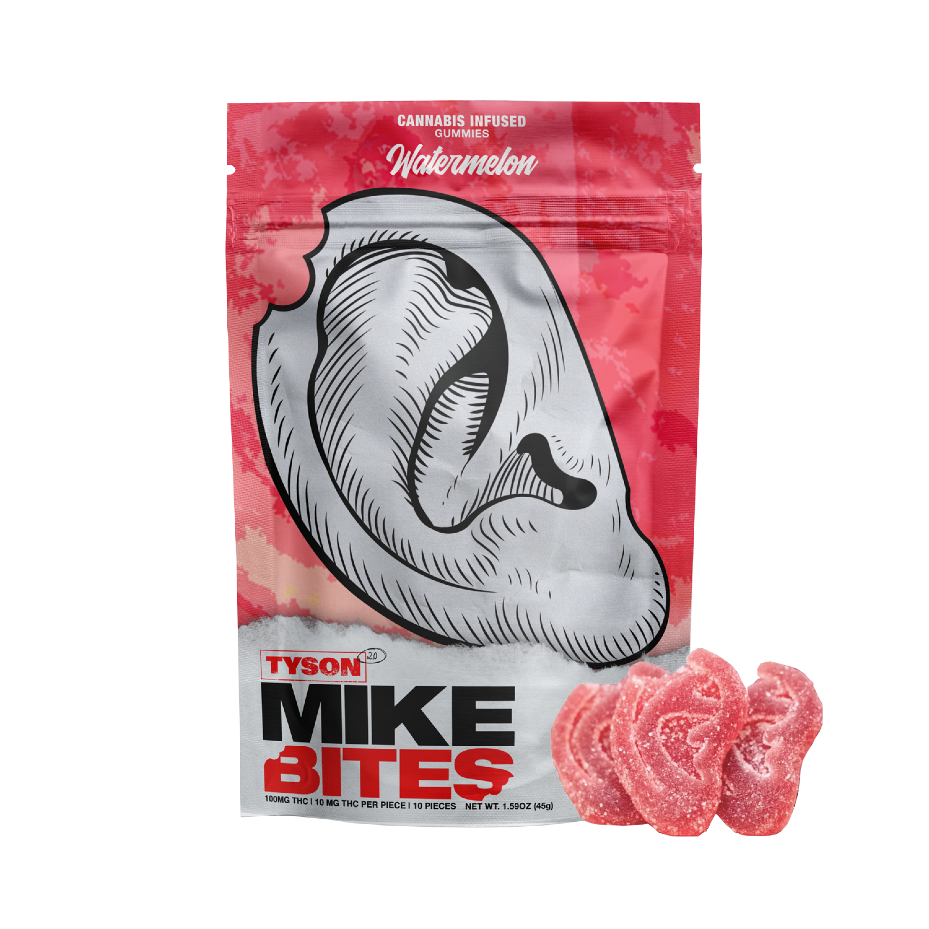 Photograph of product: Tyson Watermelon  Bites 10pc  100mg