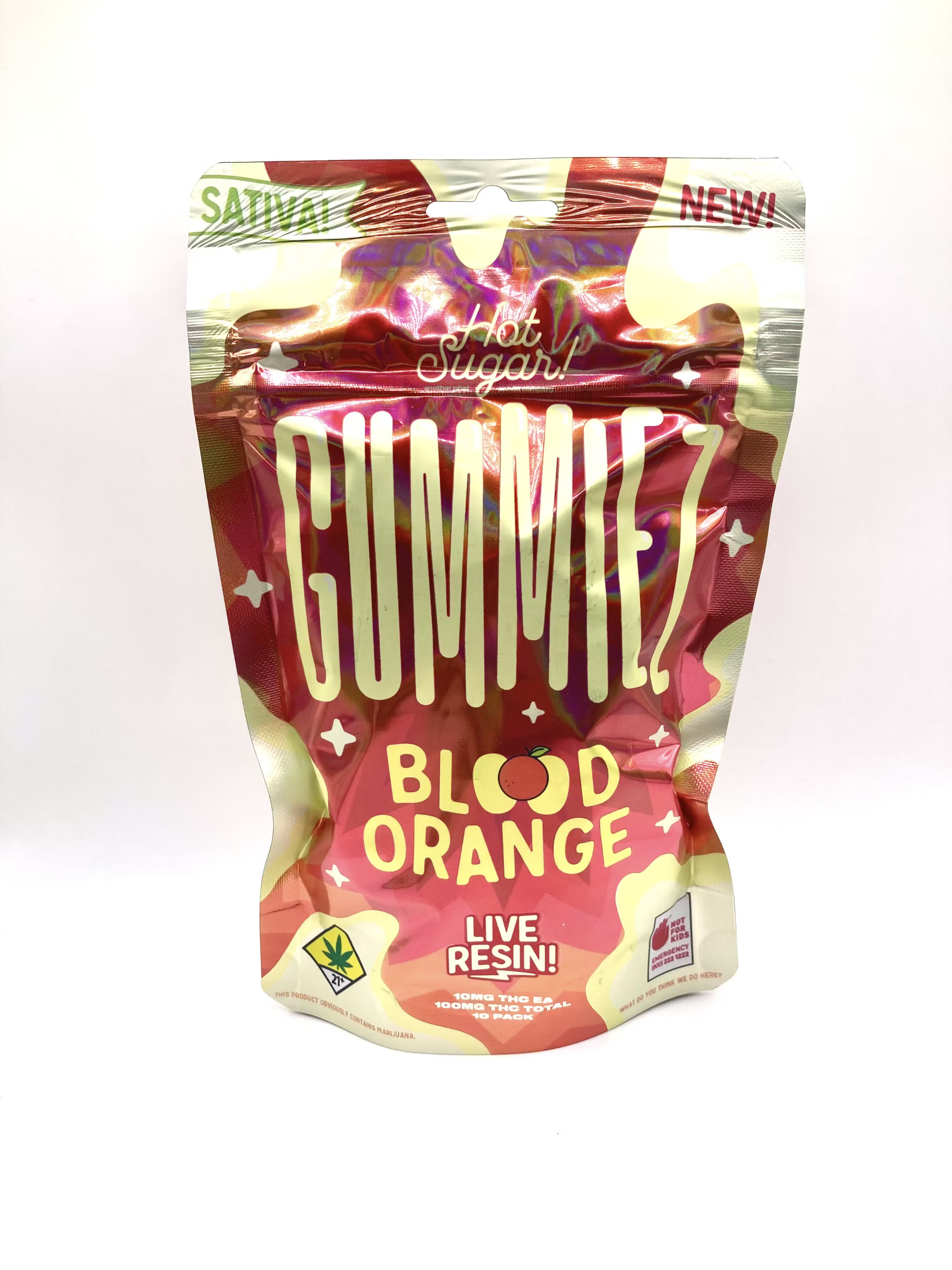 Photograph of product: Blood Orange Live Resin Oui'd Gummies