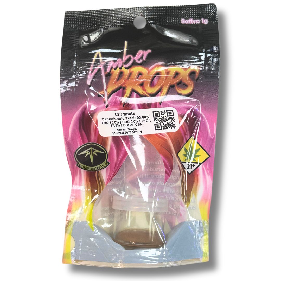 Photograph of product: Crumpets 1g B-Grade Wax (Amber Drops)