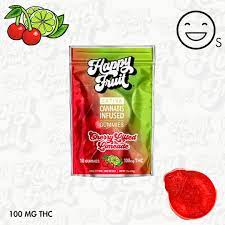 Photograph of Product: Happy Fruit Cherry Lifted Limeade Gummies