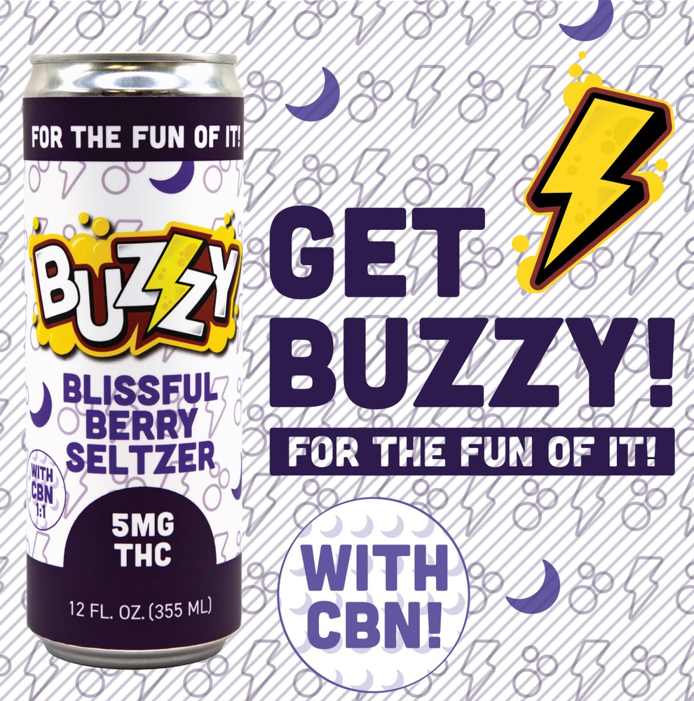 Photograph of product: Blissful Berry (I) | Seltzer | 5MG | Buzzy