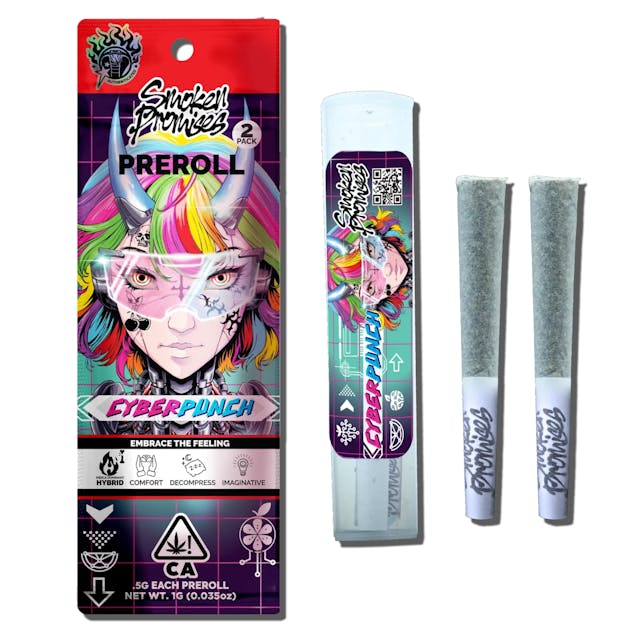 Photograph of product: CyberPunch 2pk Prerolls - 