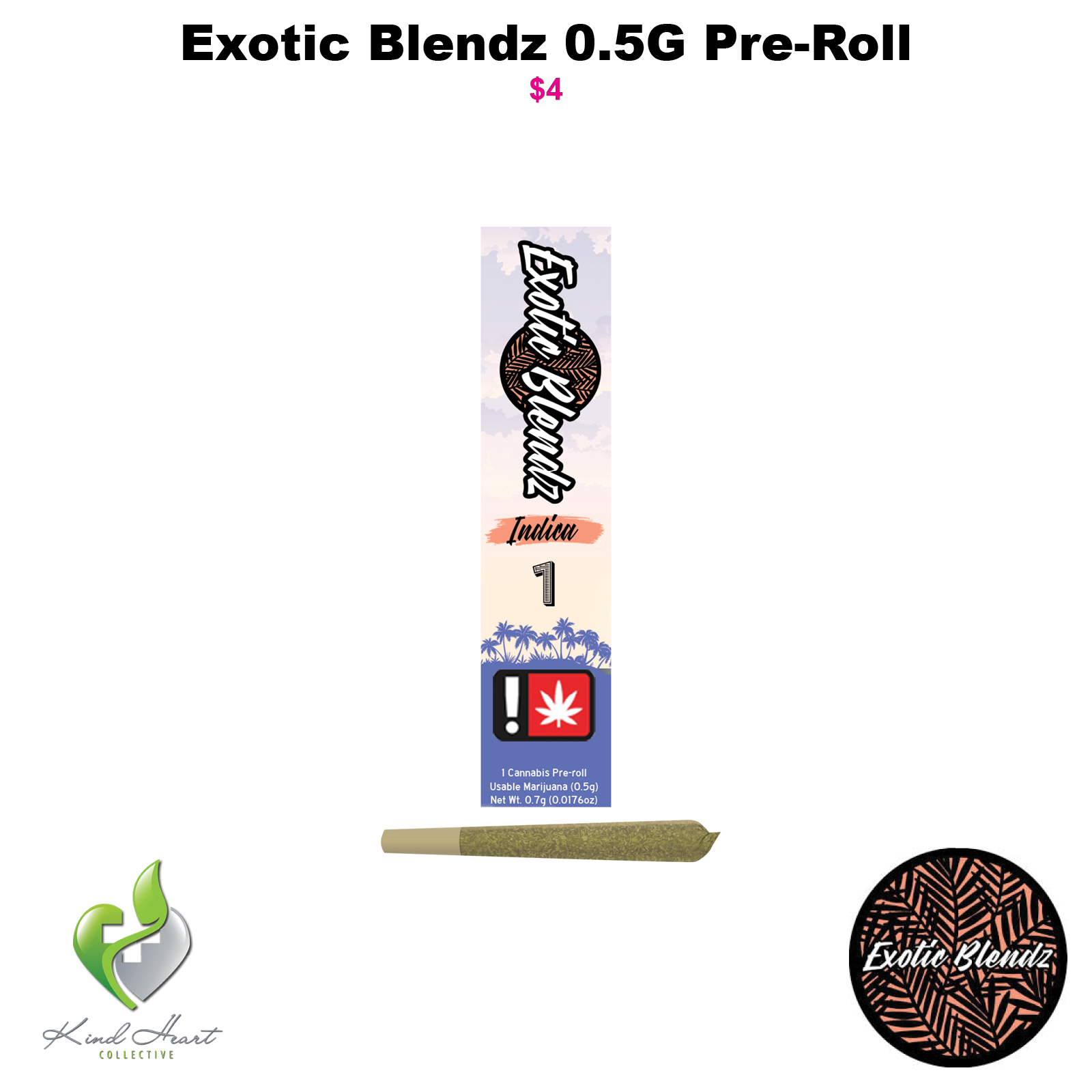 Photograph of product: Oui'd 0.5G Pre-Roll, Exotic Blendz (Taxes Included)