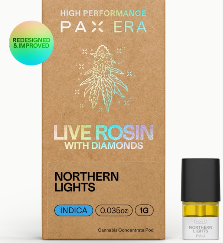 Photograph of product: Northern Lights | 1g | Live Rosin | Pod | PAX