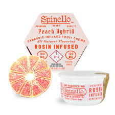 Photograph of product: Peach - Rosin Infused Fruit Chew Round - 100mg