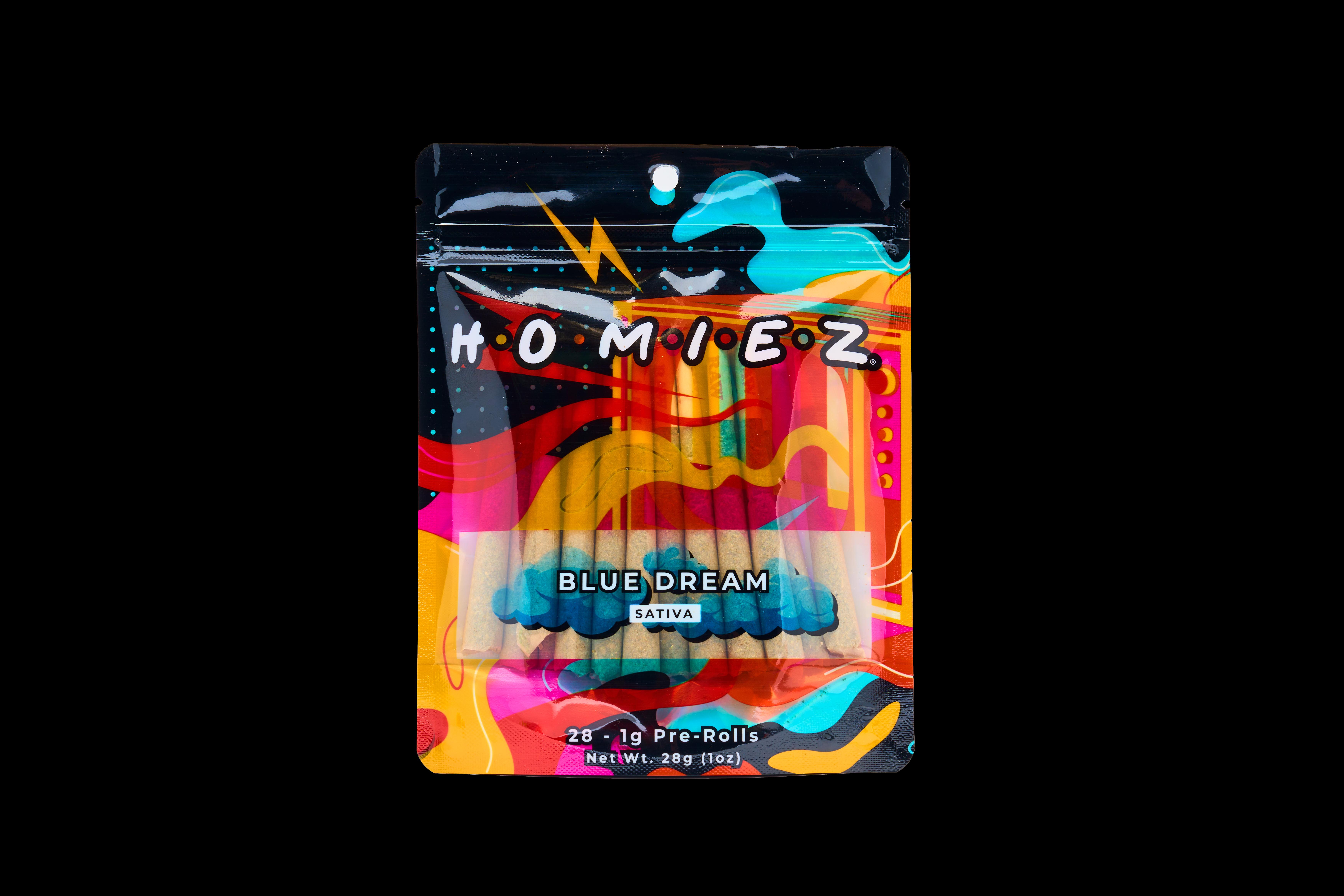 Photograph of product: Homiez - Blue Dream 28PK 1G Pre-Roll