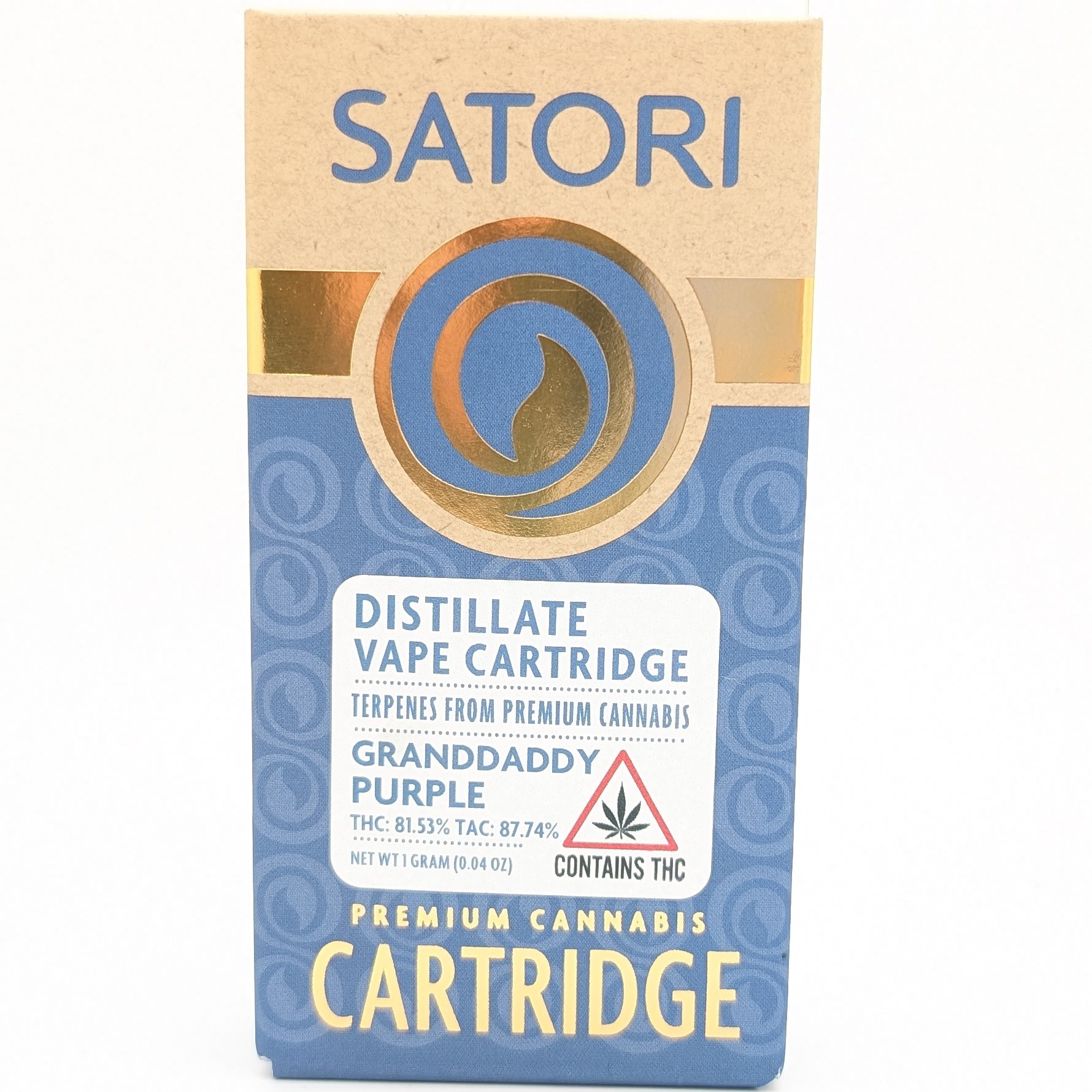 Photograph of product: Granddaddy Purple 1g Cart