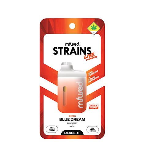 Photograph of product: STRAINS LIVE DIAMONDS Jefe Disposable - Blue Dream - Oui'd