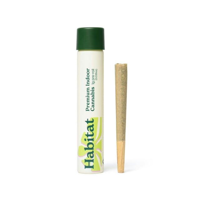 Photograph of product: Habitat 1g Pre Rolls - Ronin OG (I)
