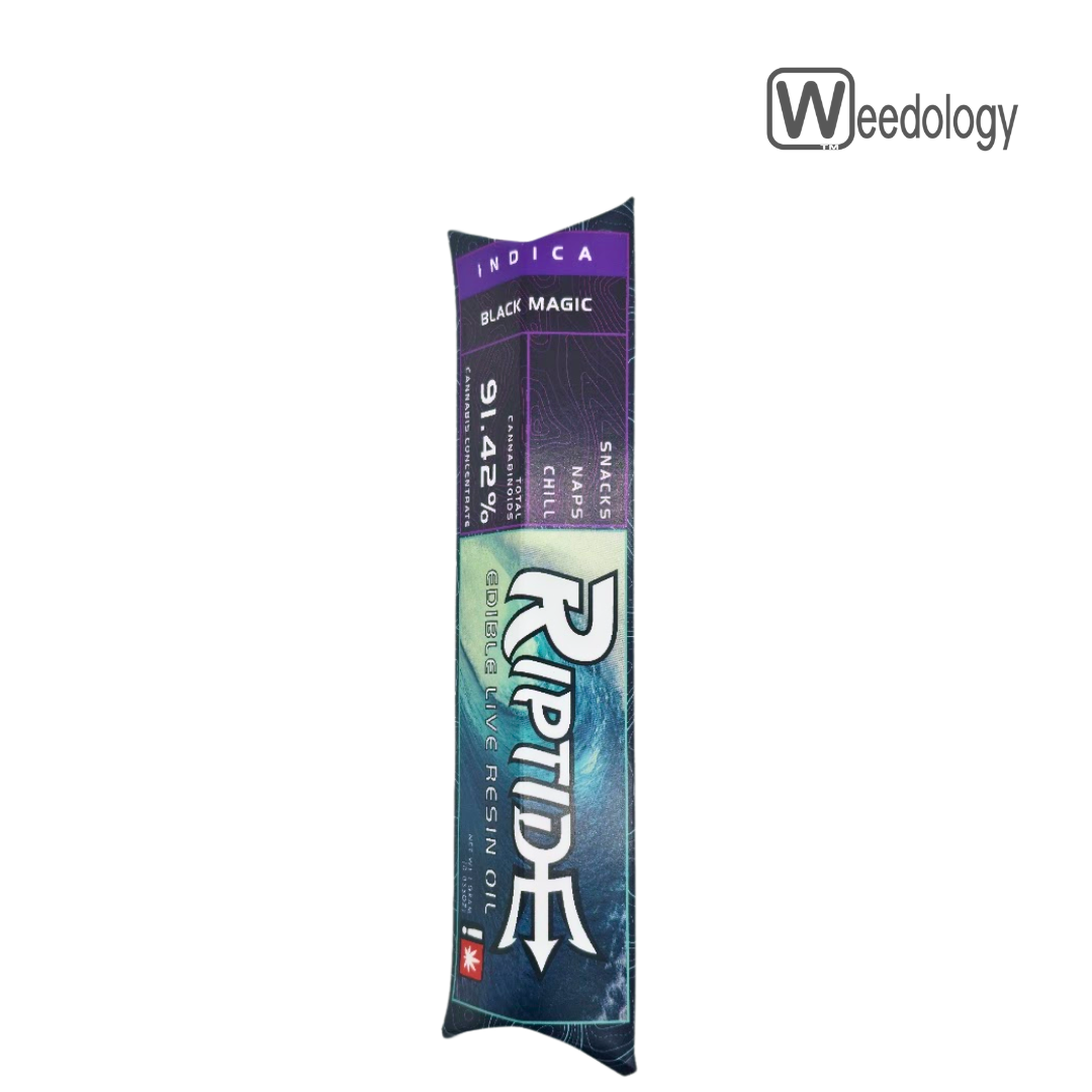 Photograph of product: Riptide BLACK MAGIC 1g Edible Live Resin Oil