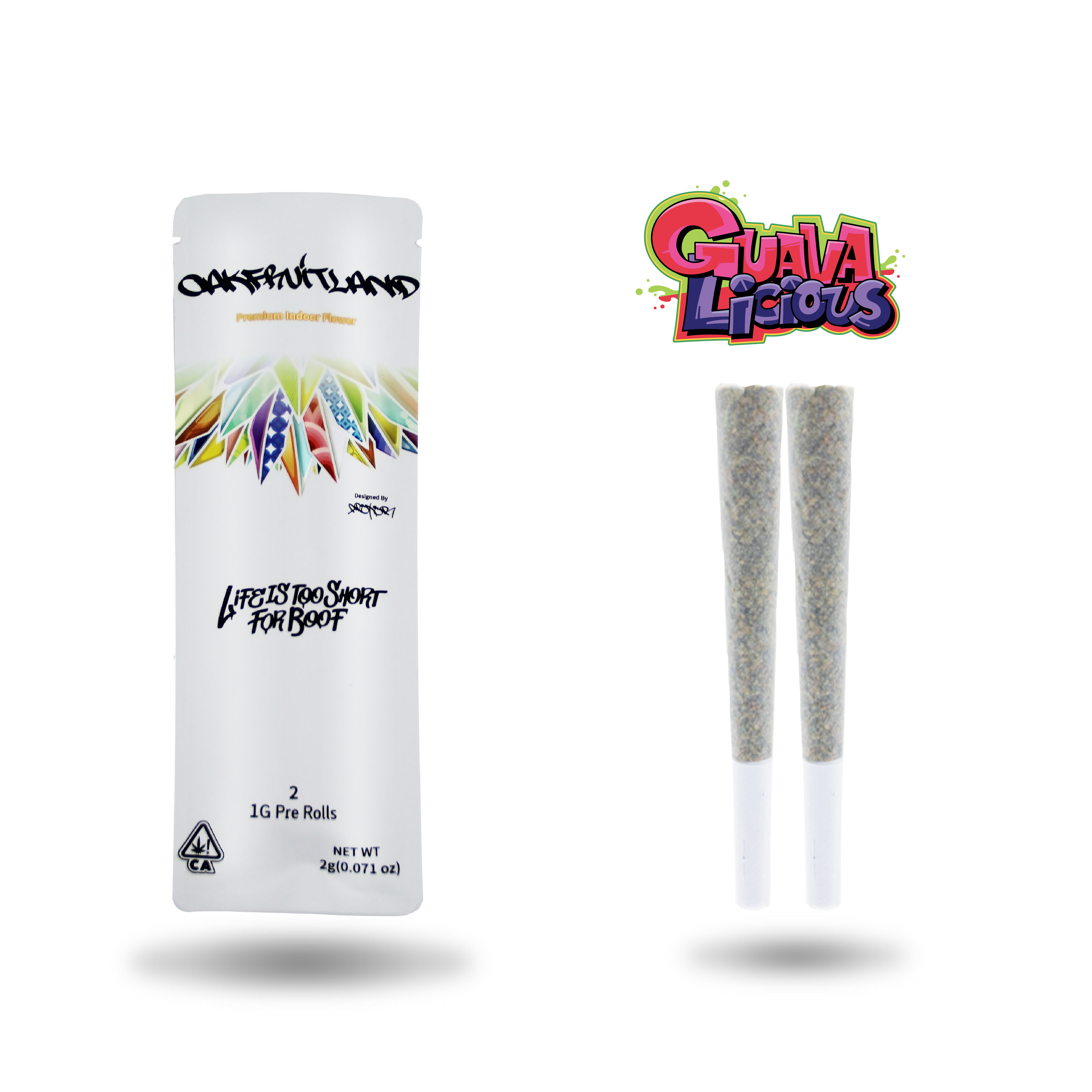 Photograph of product: Oakfruitland - Guavalicious (Hybrid) 2pk Preroll