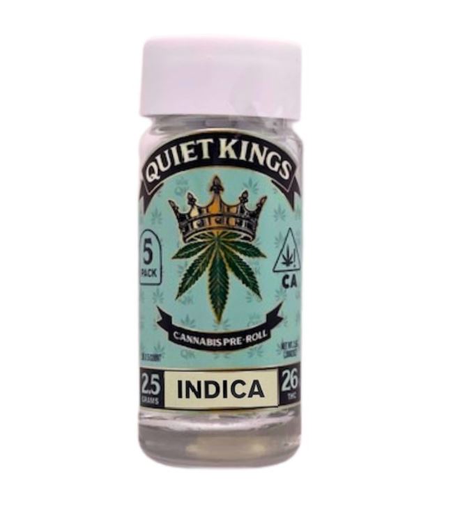 Photograph of product: Quiet Kings 5pk 2.5g Prerolls Sweet Octane