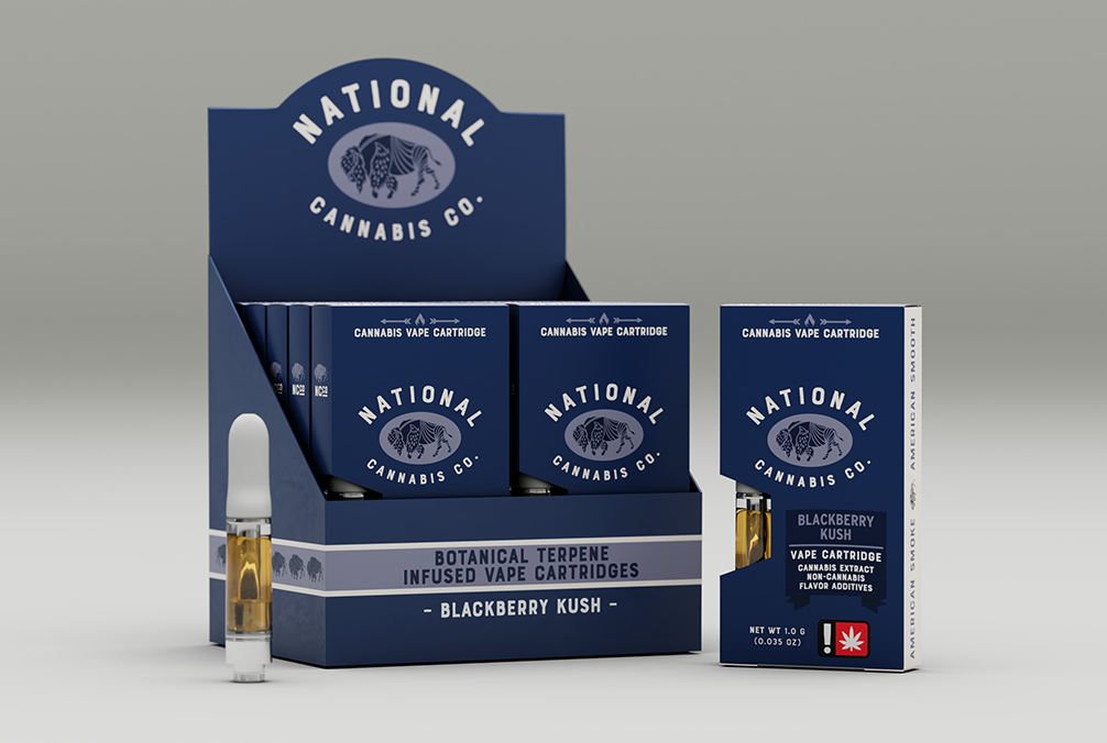 Photograph of product: Blackberry Kush -  Cartridge 1g