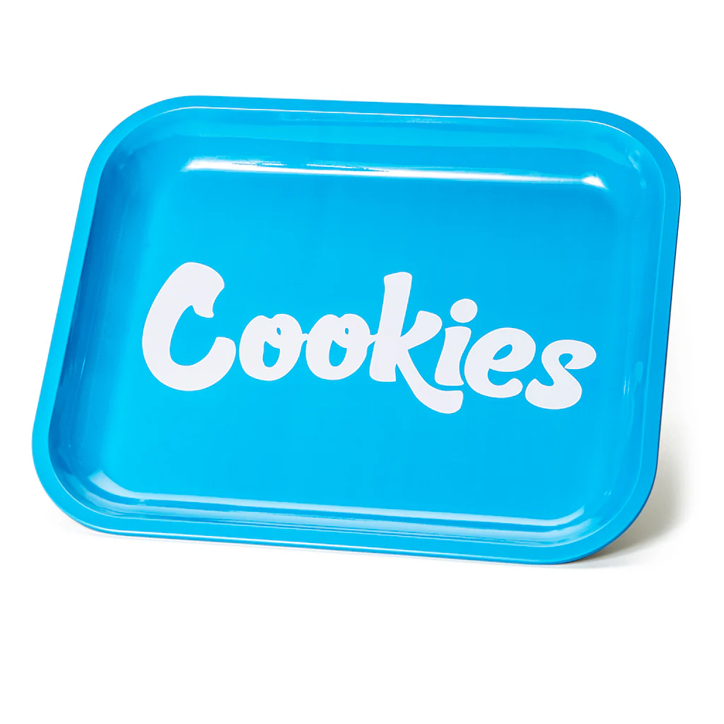 Photograph of product: COOKIES Large Metal Rolling Tray - Cookies Blue