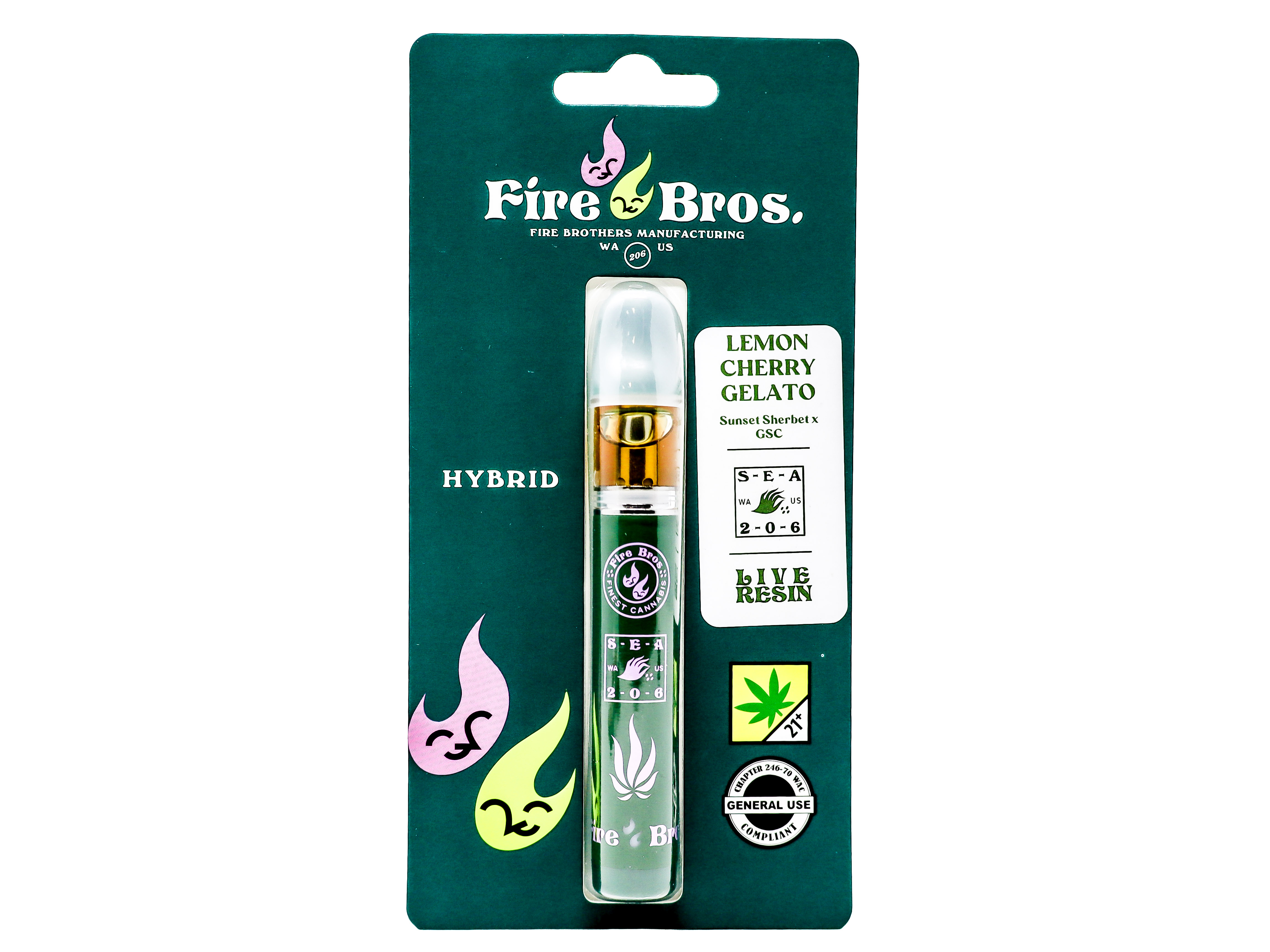 Photograph of product: FRB Lemon Cherry Gelato Disposable Live Resin Cart 50046