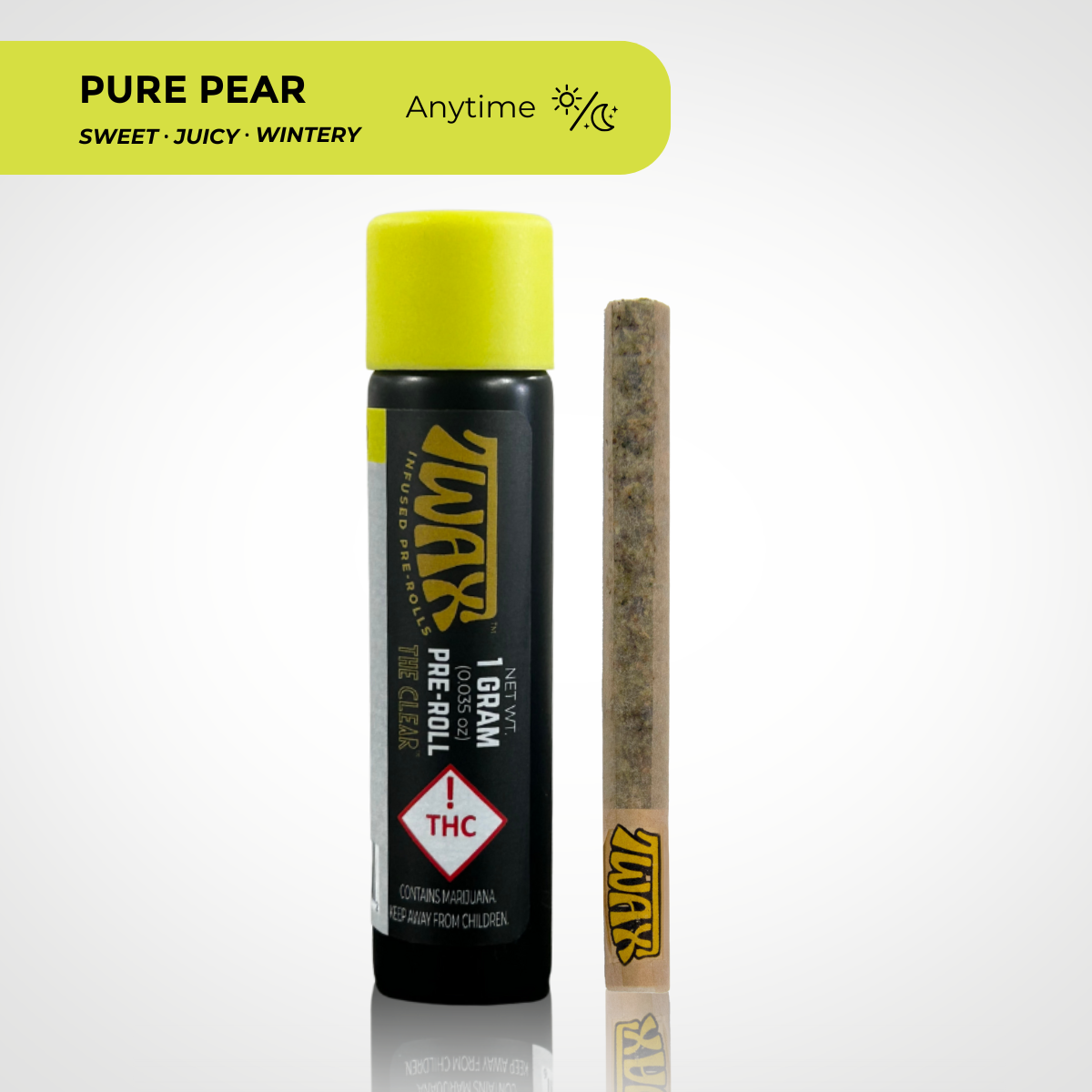 Photograph of product: TWAX - Pure Pear (H) 1g Infused Flavored Joint