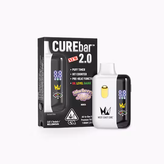 Photograph of product: Blueberry Kush [I] - Curebar 2.0 Ready To Use