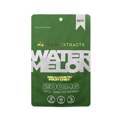 Photograph of product: Mitten Extracts - 200mg Gummies - Watermelon