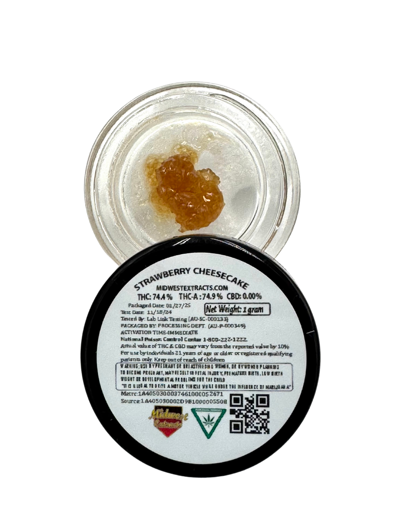Photograph of product: Strawberry Cheesecake Live Resin
