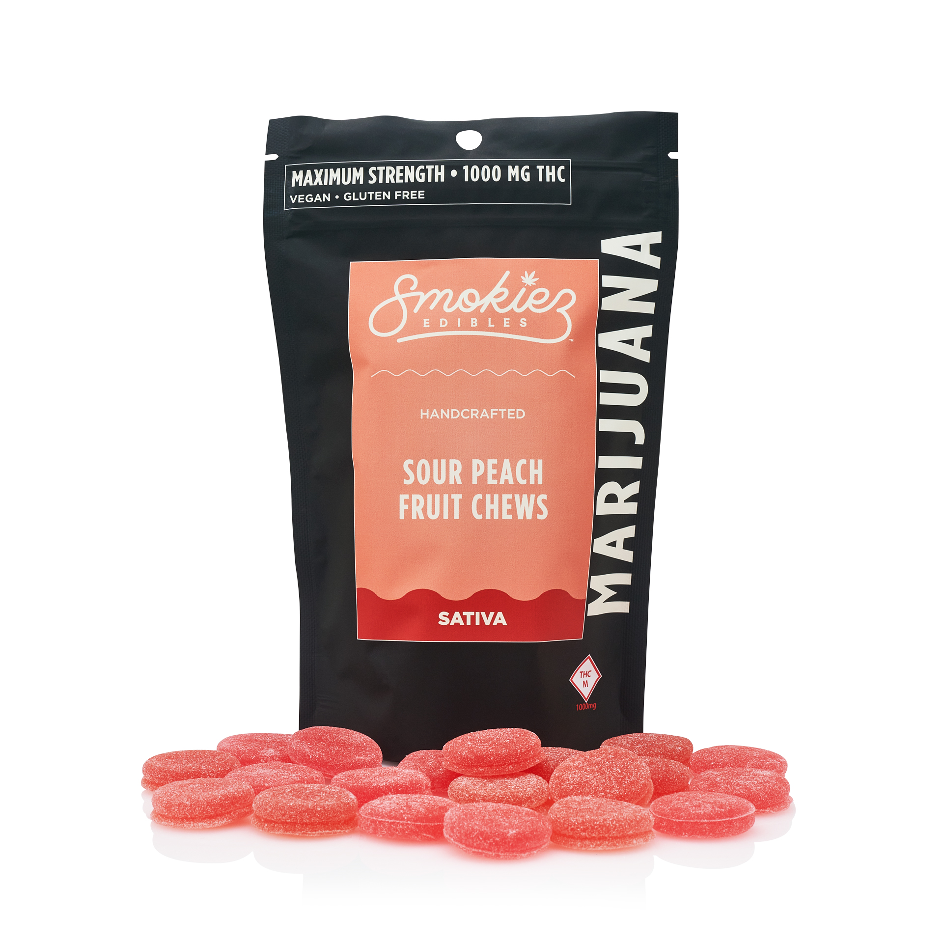 Photograph of product: Smokiez - Gumdrops - Sour Peach
