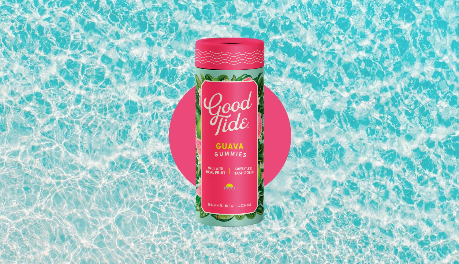 Photograph of product: Rec Good Tide Rosin Gummies - Guava 100mg