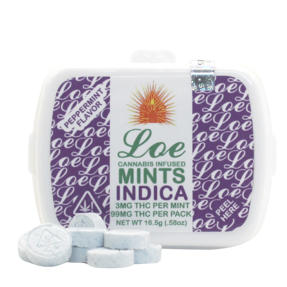 Photograph of product: LOE | PEPPERMINT Oui'd | MINTS | 99MG