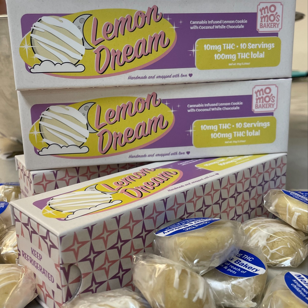 Photograph of product: Lemon Dreams Cookies 100mg