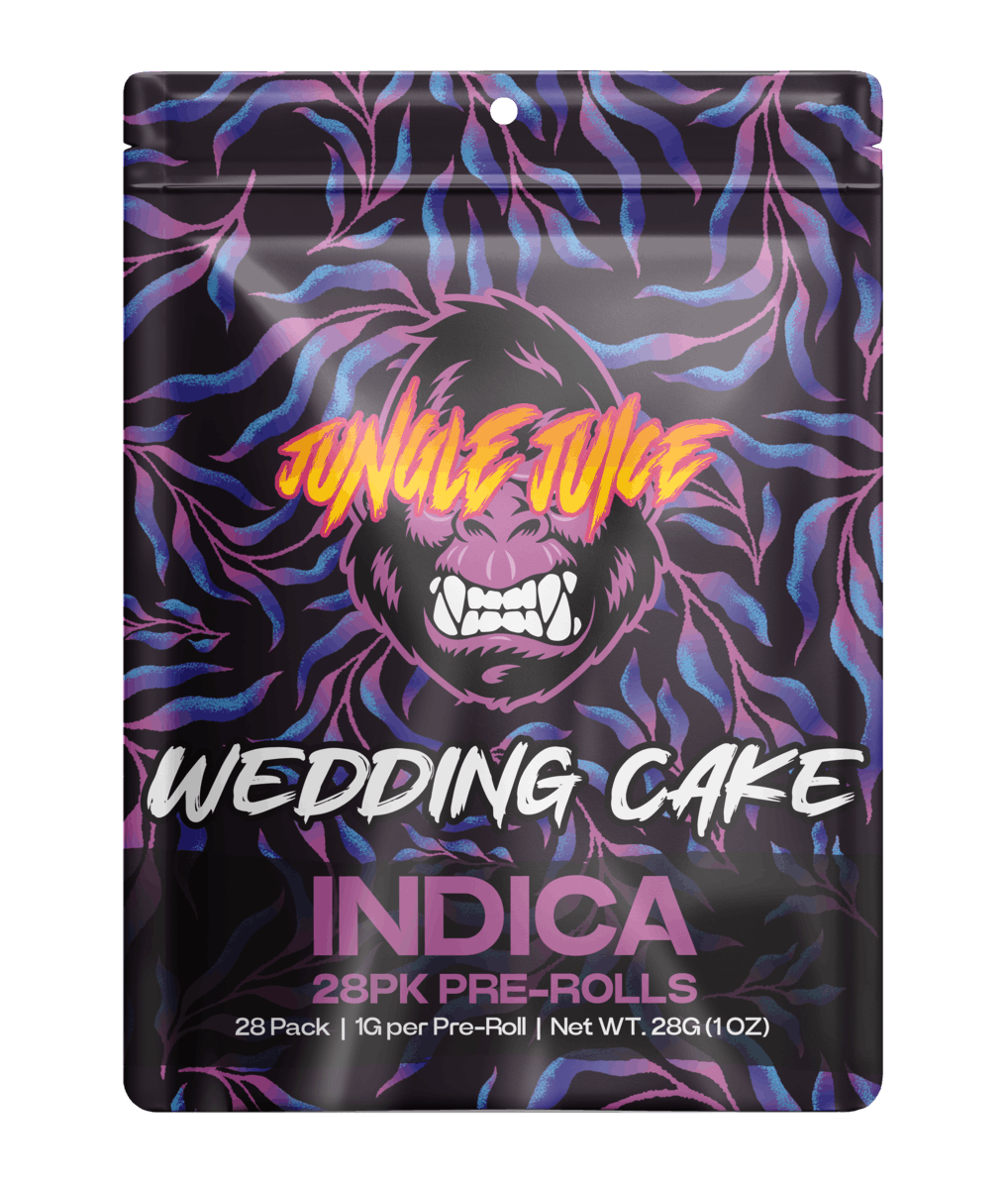 Photograph of product: AU Jungle Juice: Wedding Cake (I) 28-Pack 1G Prerolls