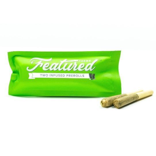 Photograph of product: Featured Farms Infused Pre-roll 2pk Fruit Punch 1g - 