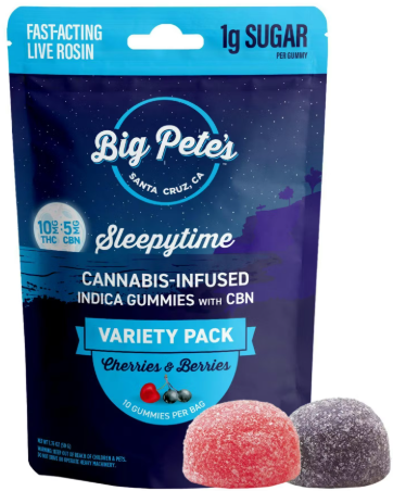 Photograph of product: Cherries & Berries [I] - 100MG Sleepytime TH-oui:CBN 2: Gummies 10PK