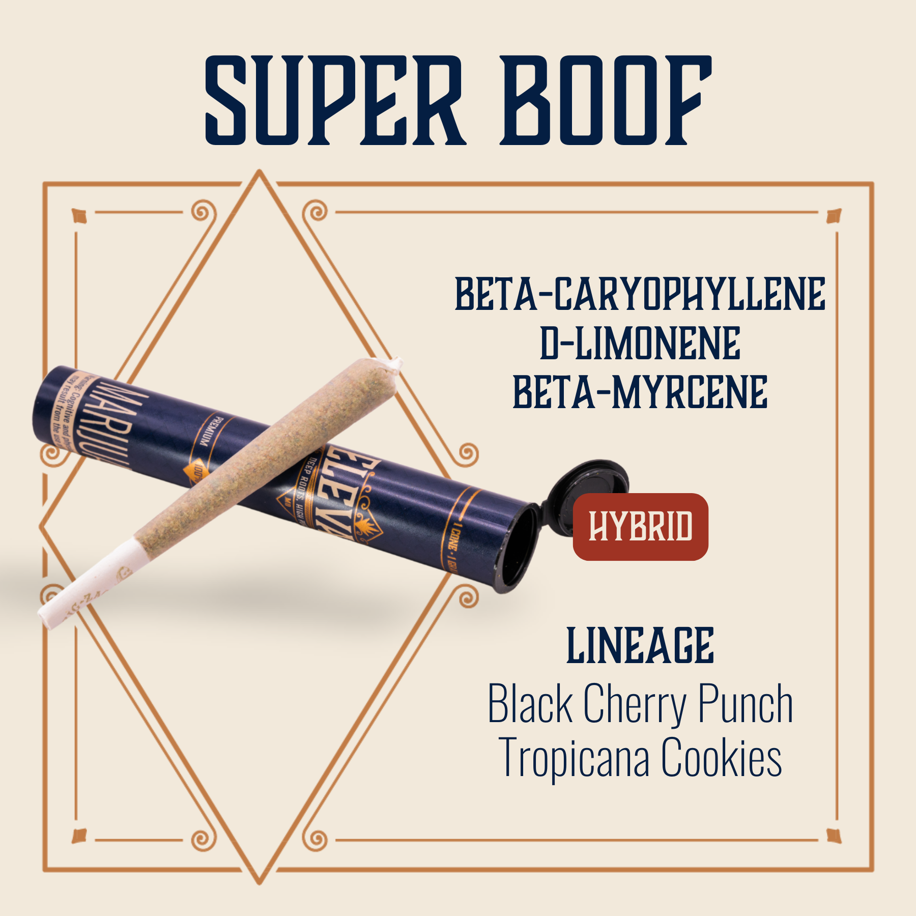 Photograph of product: Elevate: Pre-Roll | Super Boof | 1g