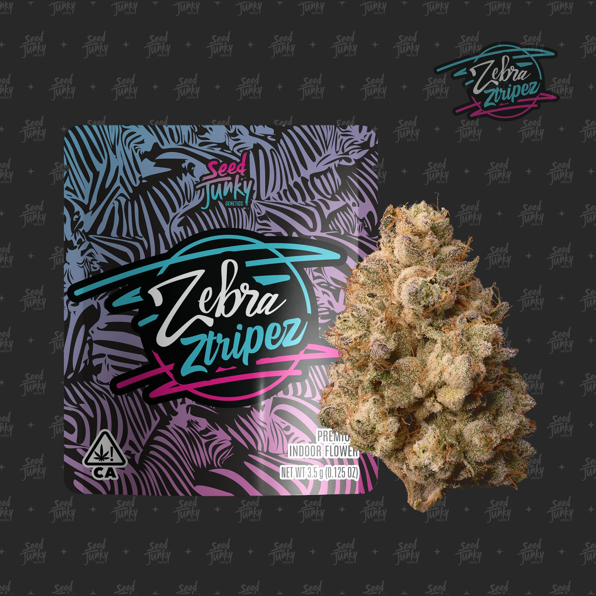 Photograph of product: Seed Junky - Zebra Ztripez - 3.5g