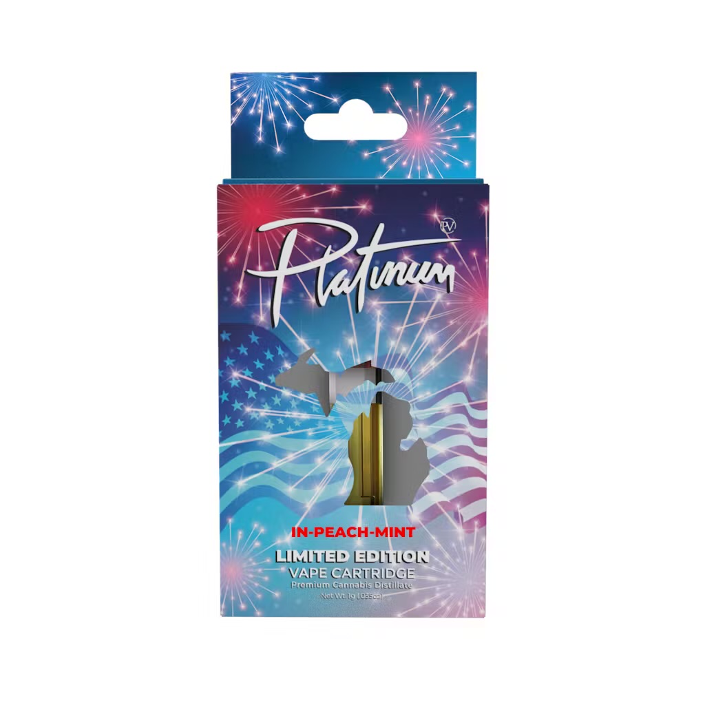 Photograph of product: AU PV: In- Peach- Mint (S) (Limited 4th of July) 1G Vape