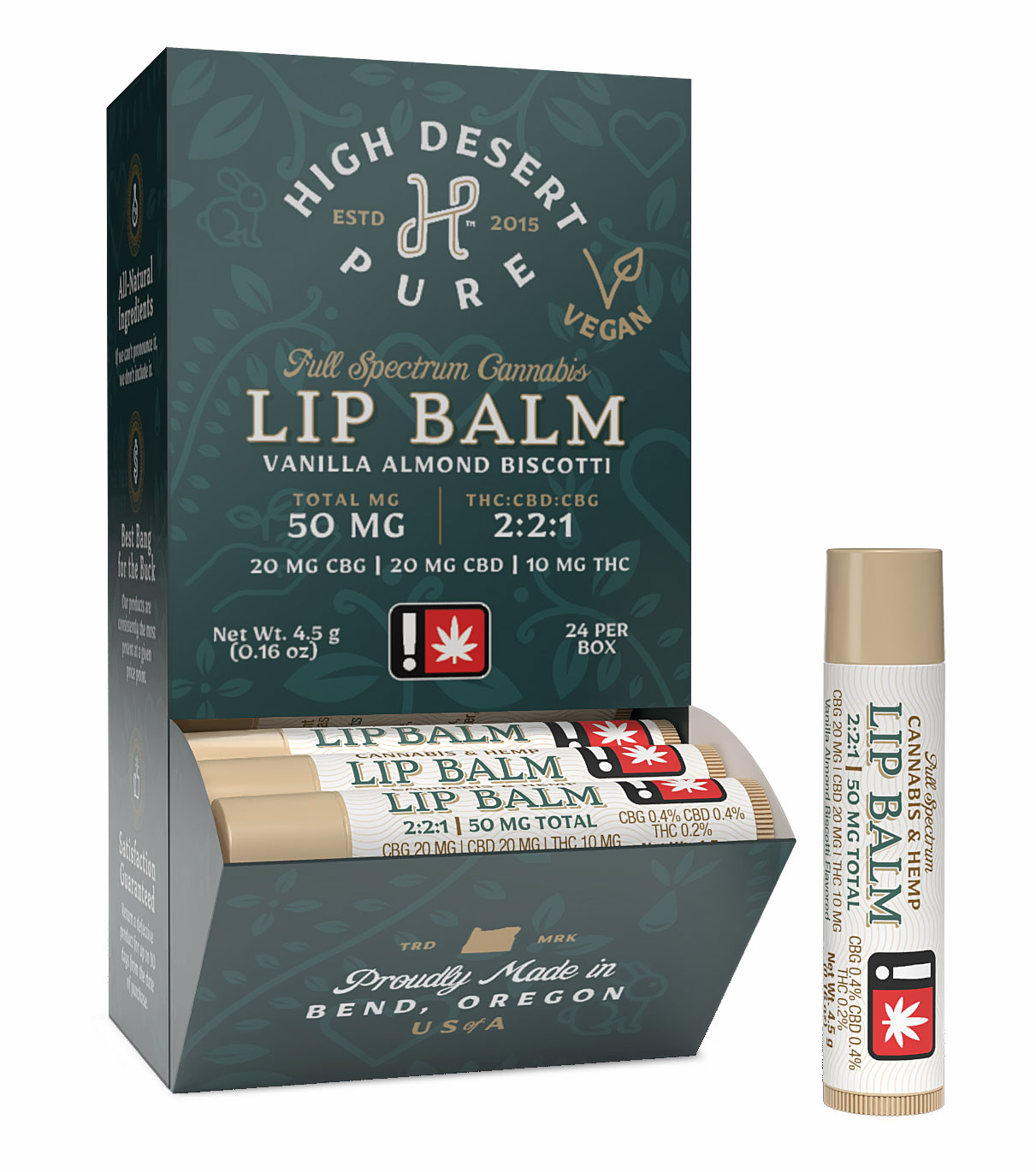 Photograph of product: HDP-LipBalm-vanilla almond biscotti
