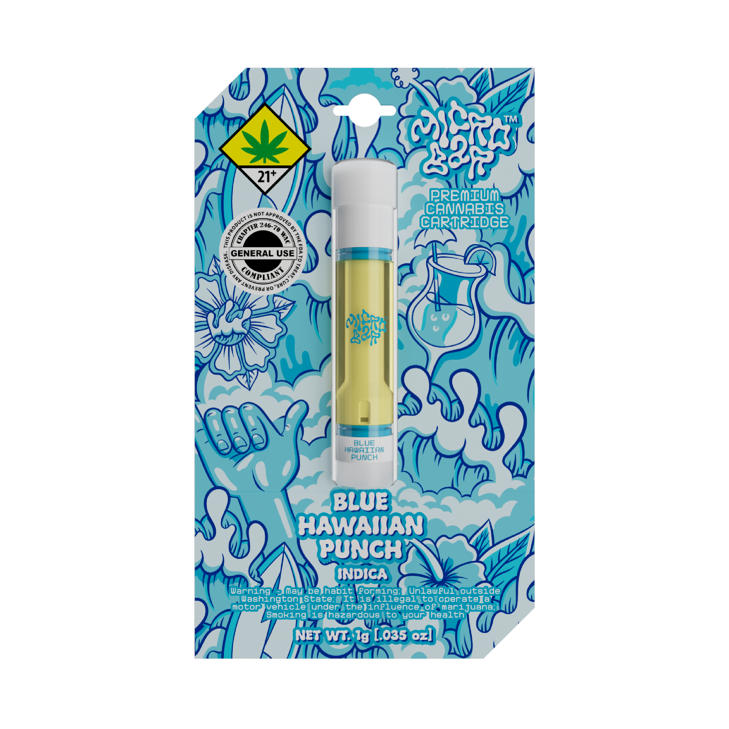 Photograph of product: Blue Hawaiian Punch - Cartridge | 1g